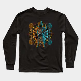 Mongol Warrior Guitarist Long Sleeve T-Shirt